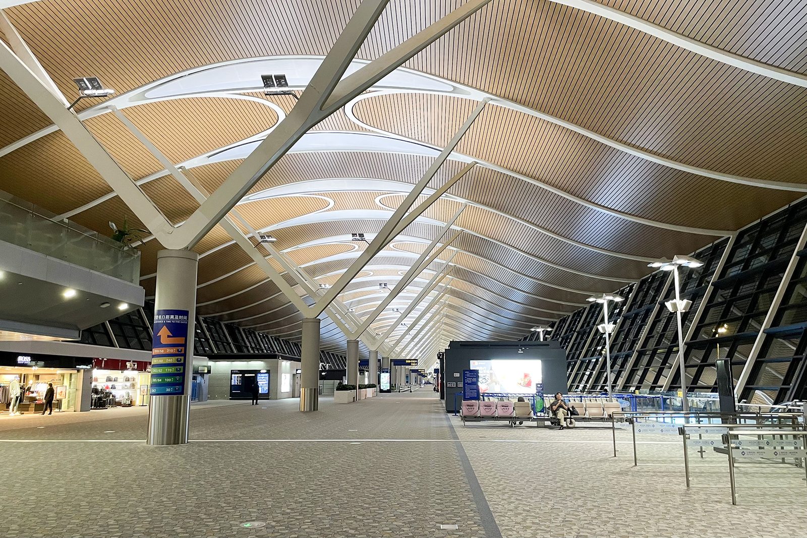 Shanghai Pudong International Airport terminal interior