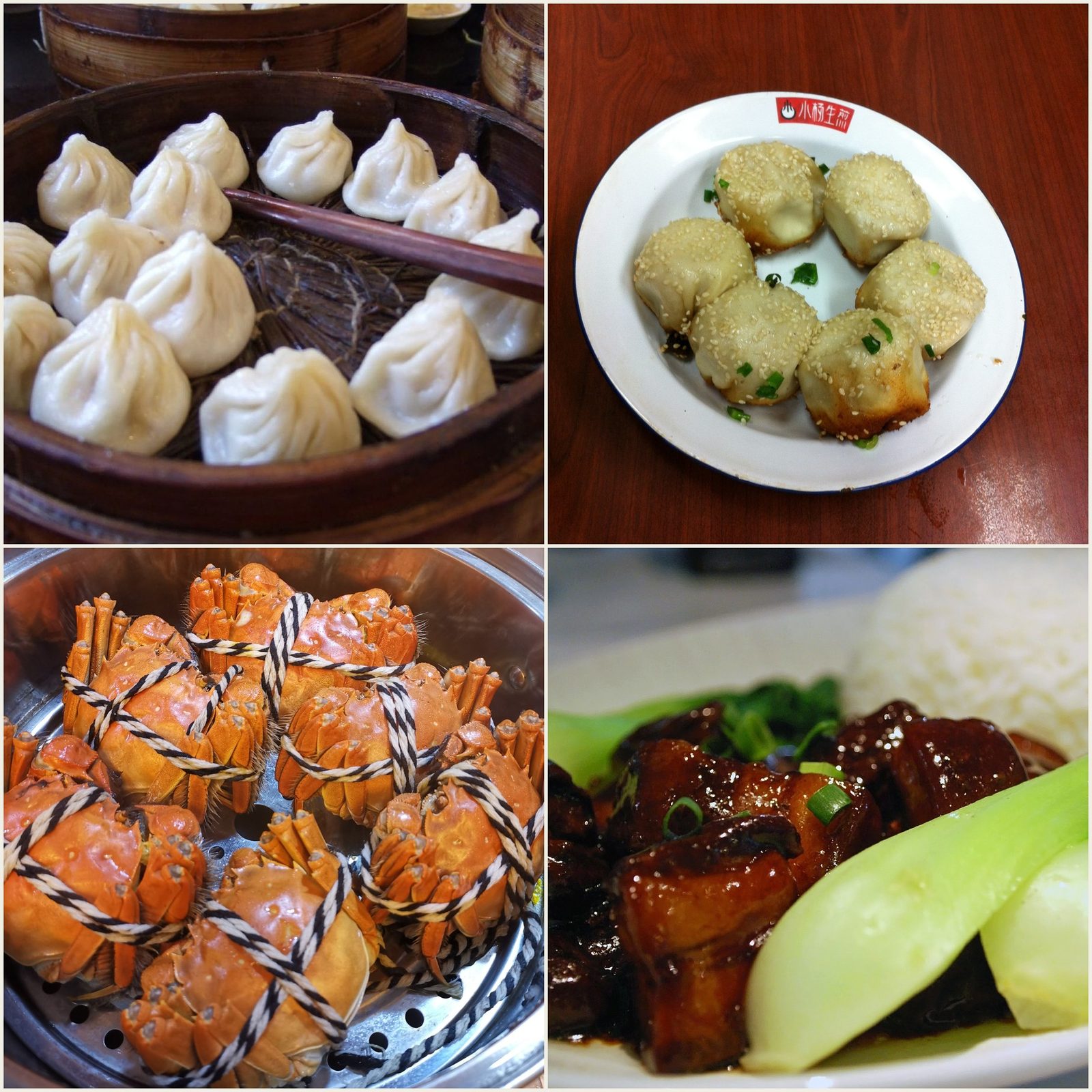 Shanghai classics: xiaolongbao, pan-fried buns, hairy crab and red-braised pork